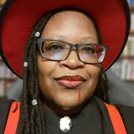 Headshot of Kandi dressed as a hipster vampire for the Cutthroat One-shot
